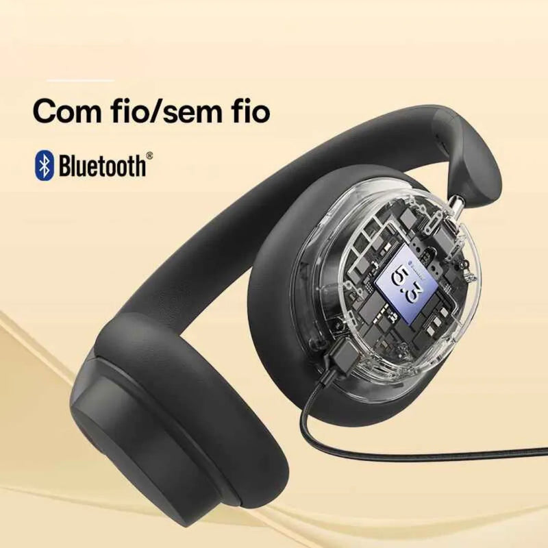 Fone Bluetooth Over-Ear com 70h de Bateria - HarmonyMax - Innova Fácil